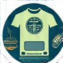 Icon or image representing a user designing or printing a t-shirt